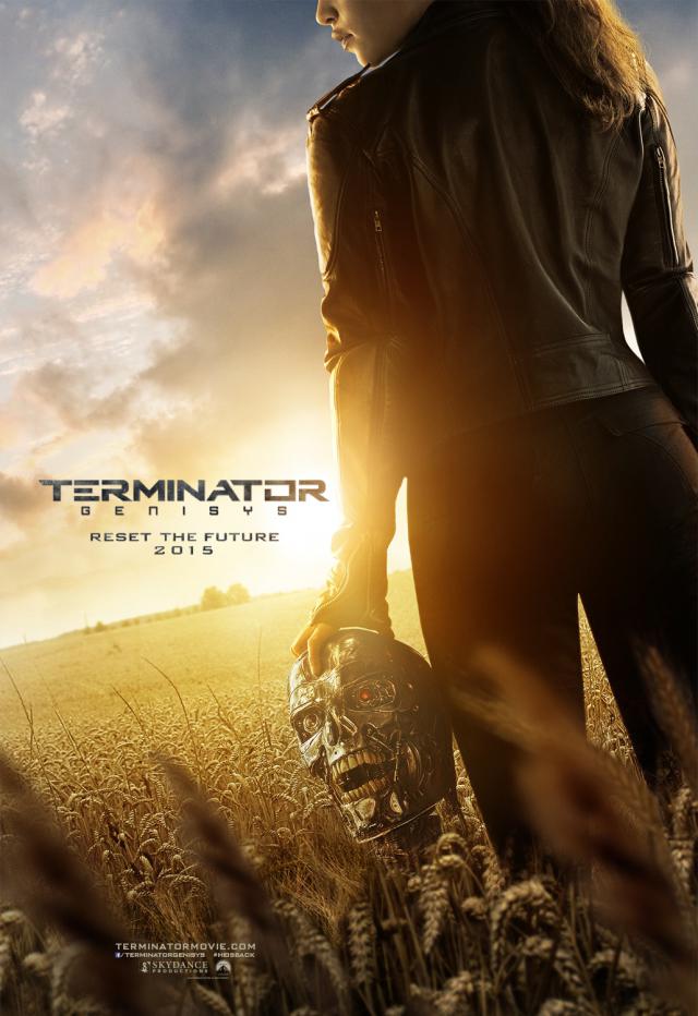 Primer poster de "Terminator Génesis". Y sí, esa es la cola de Emilia Clarke.